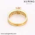 14445 xuping engagement gold Elegant Neutral Environmental Copper ring set